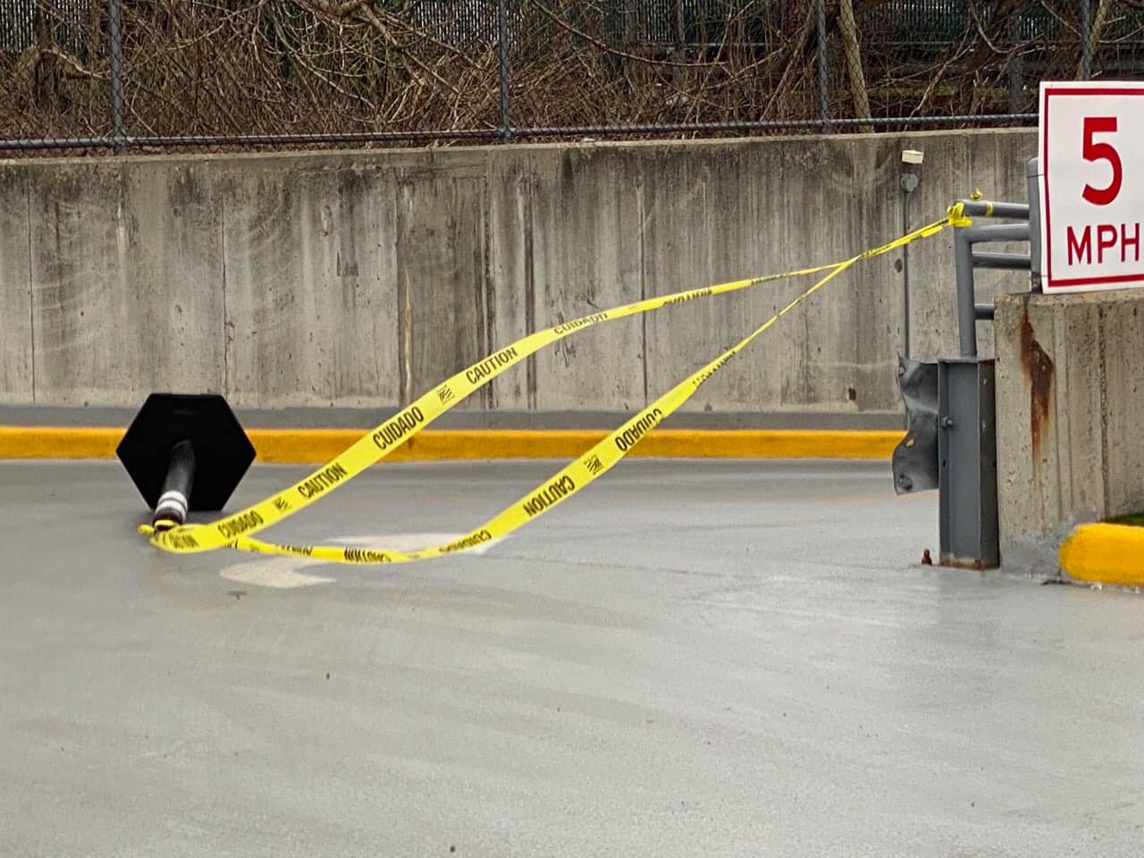 A female shot in the medical building garage in New Hyde Park.