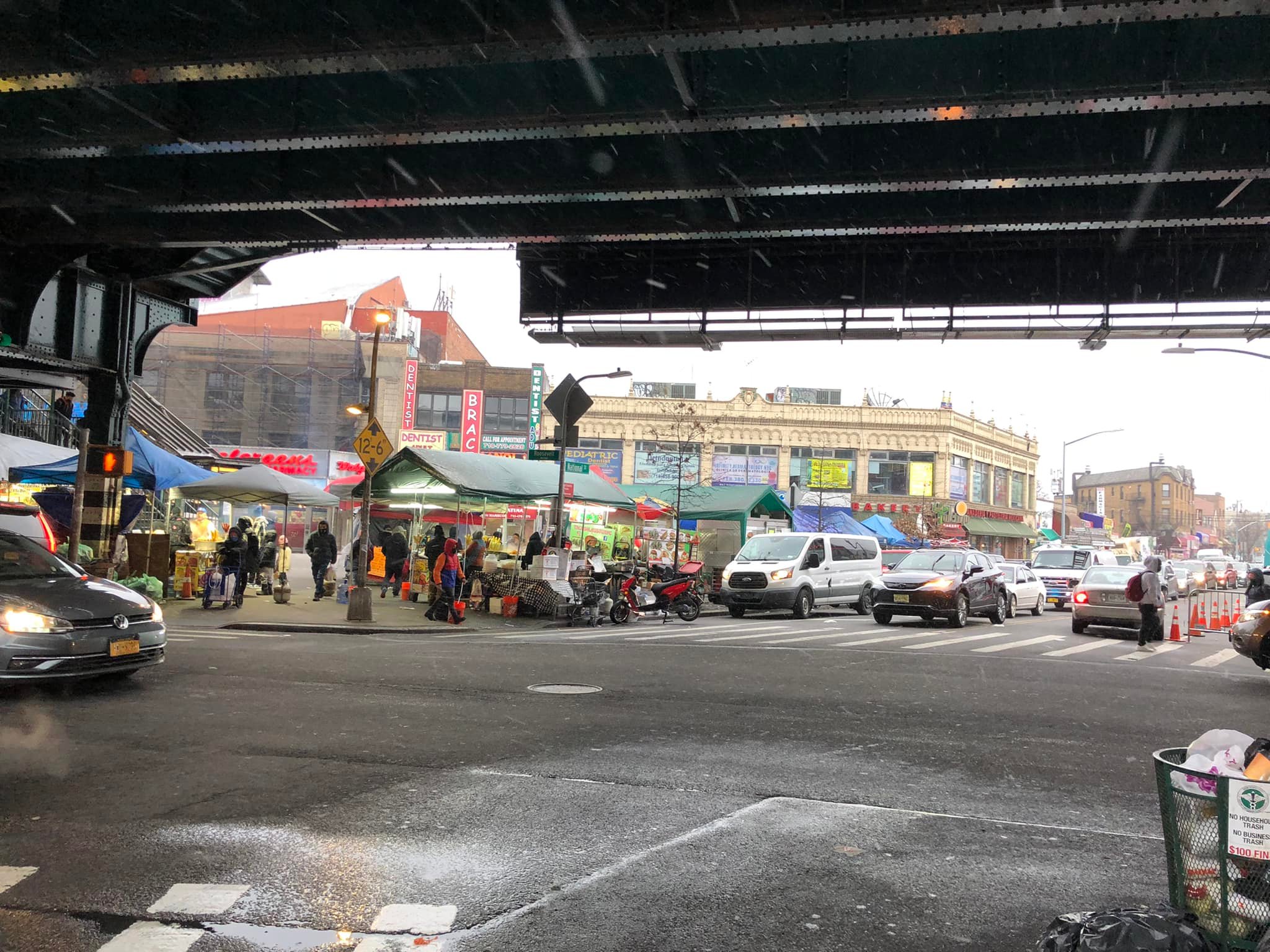 Roosevelt Avenue westbound from Corona to Elmhurst. 