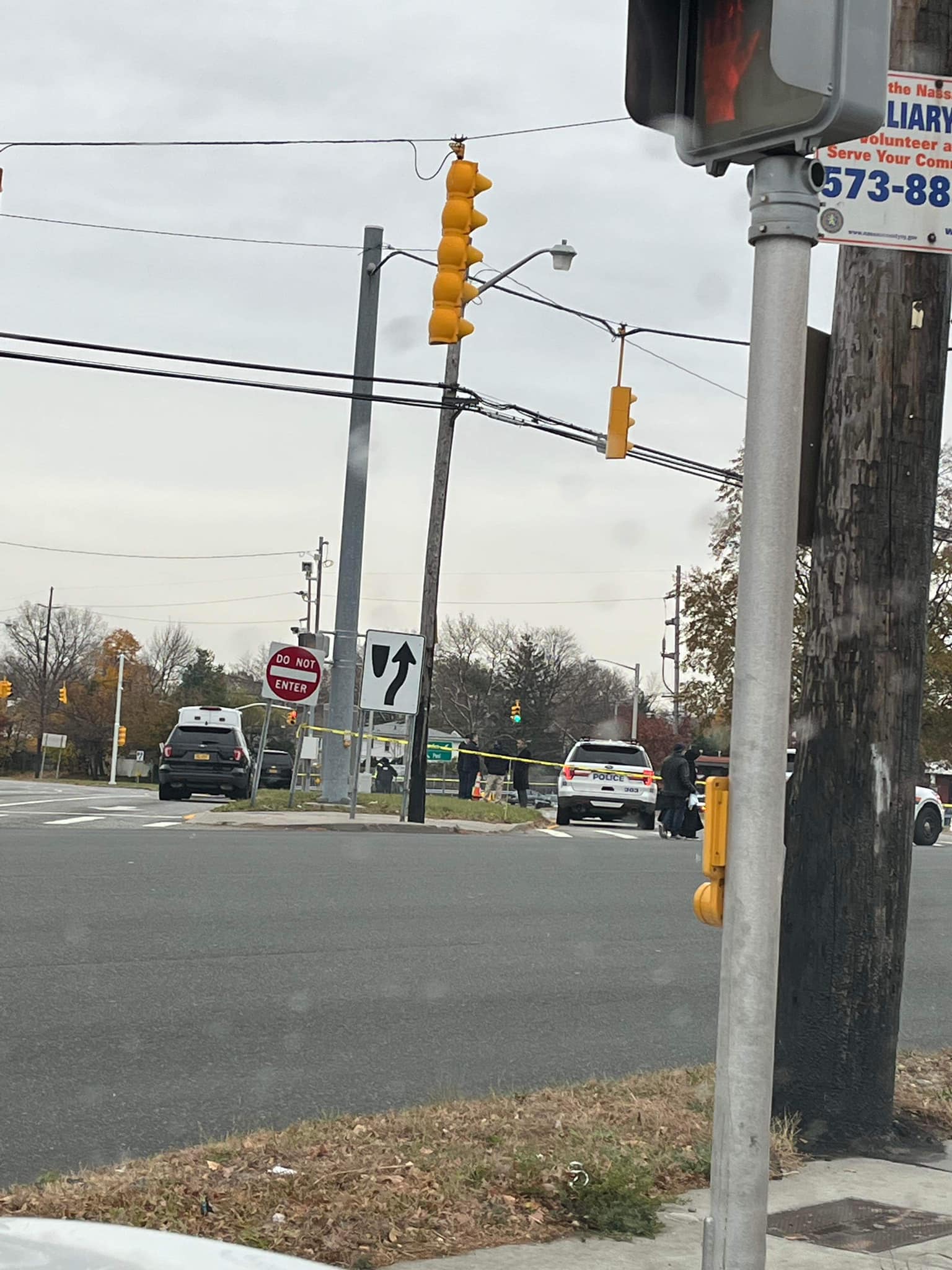 Two dead after car crash on Marcus Avenue in New Hyde Park.