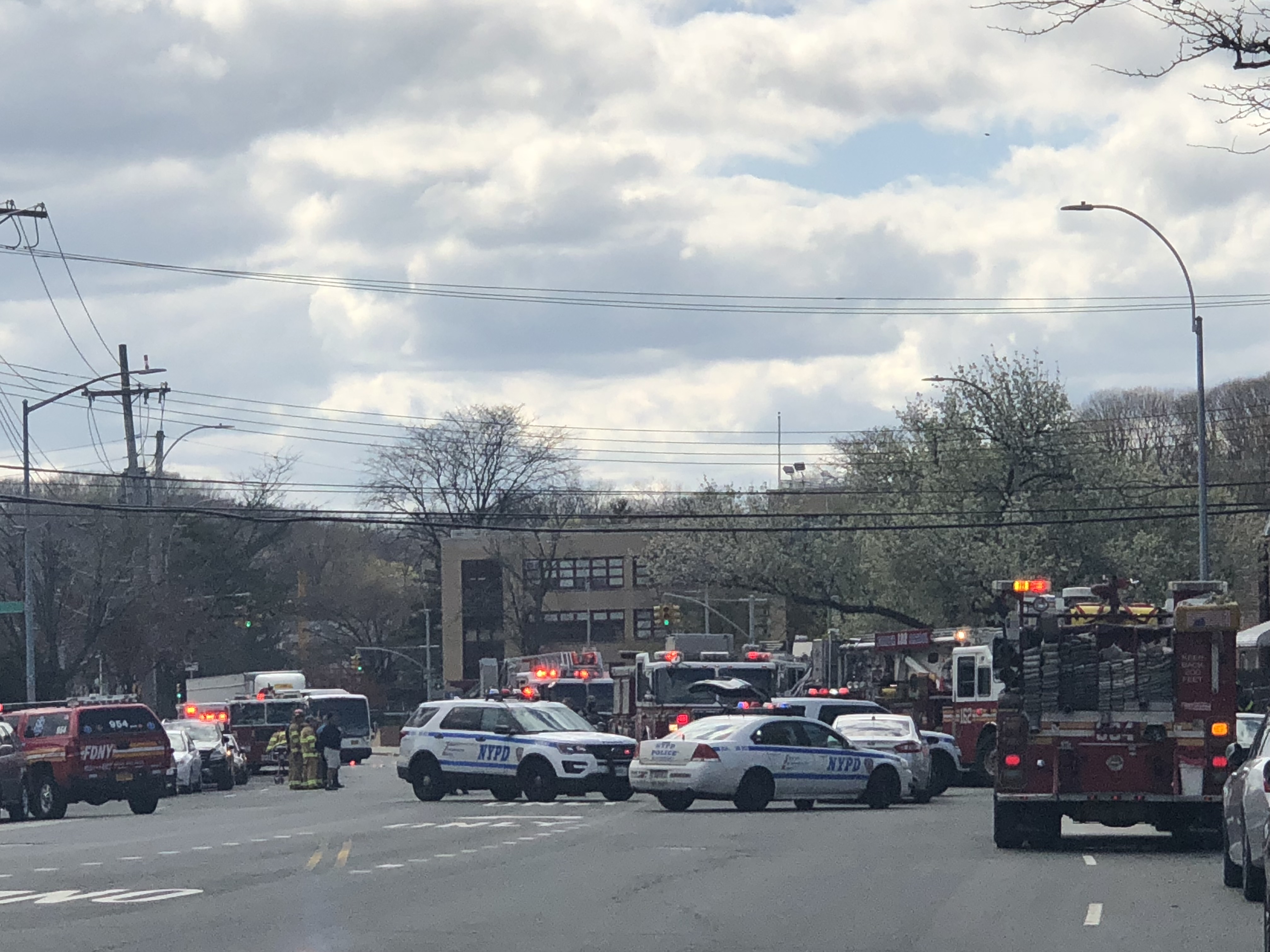 MVA closed Hillside Avenue in Queens Village.