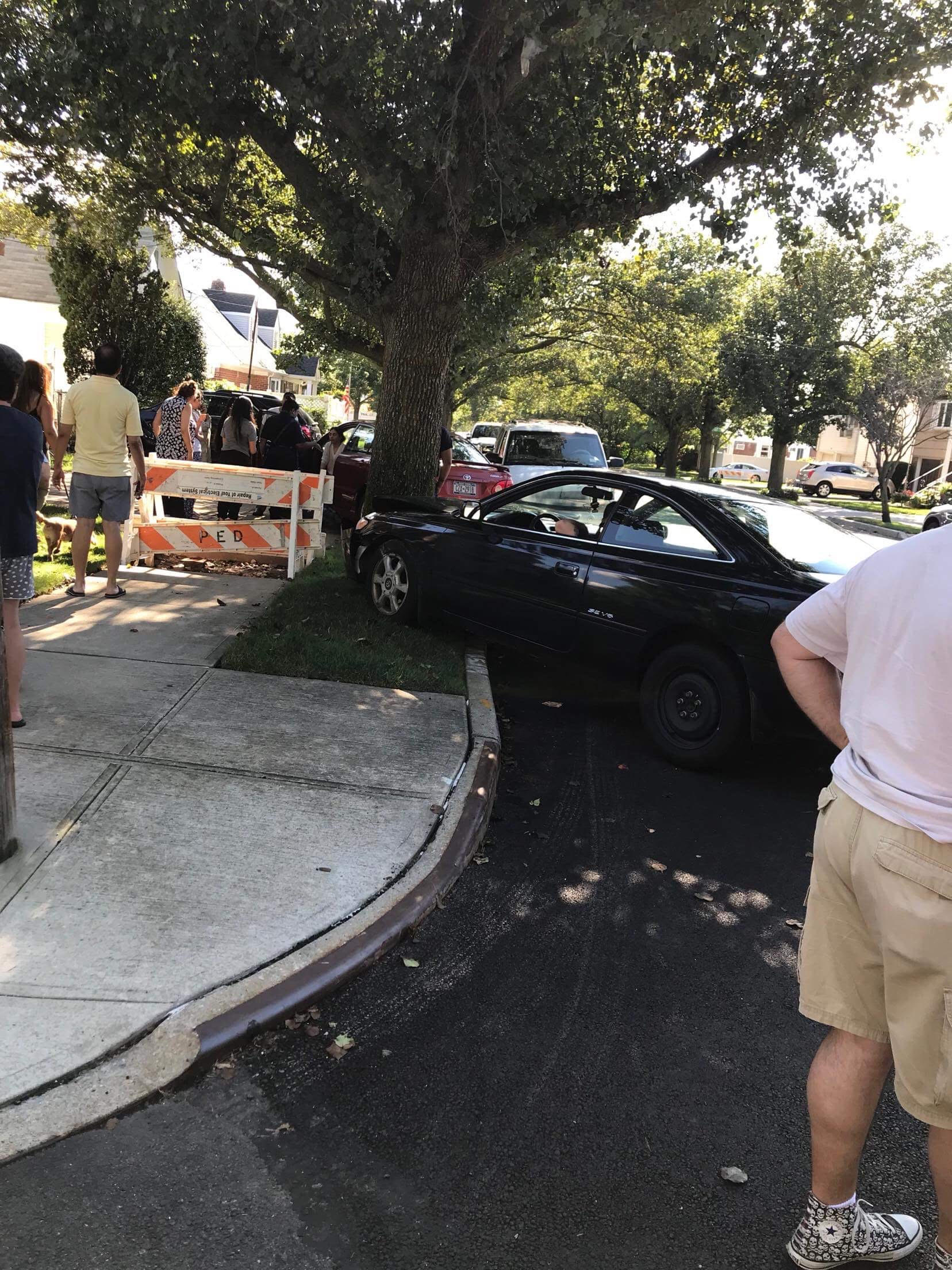 Vehicle accident in Bellerose.