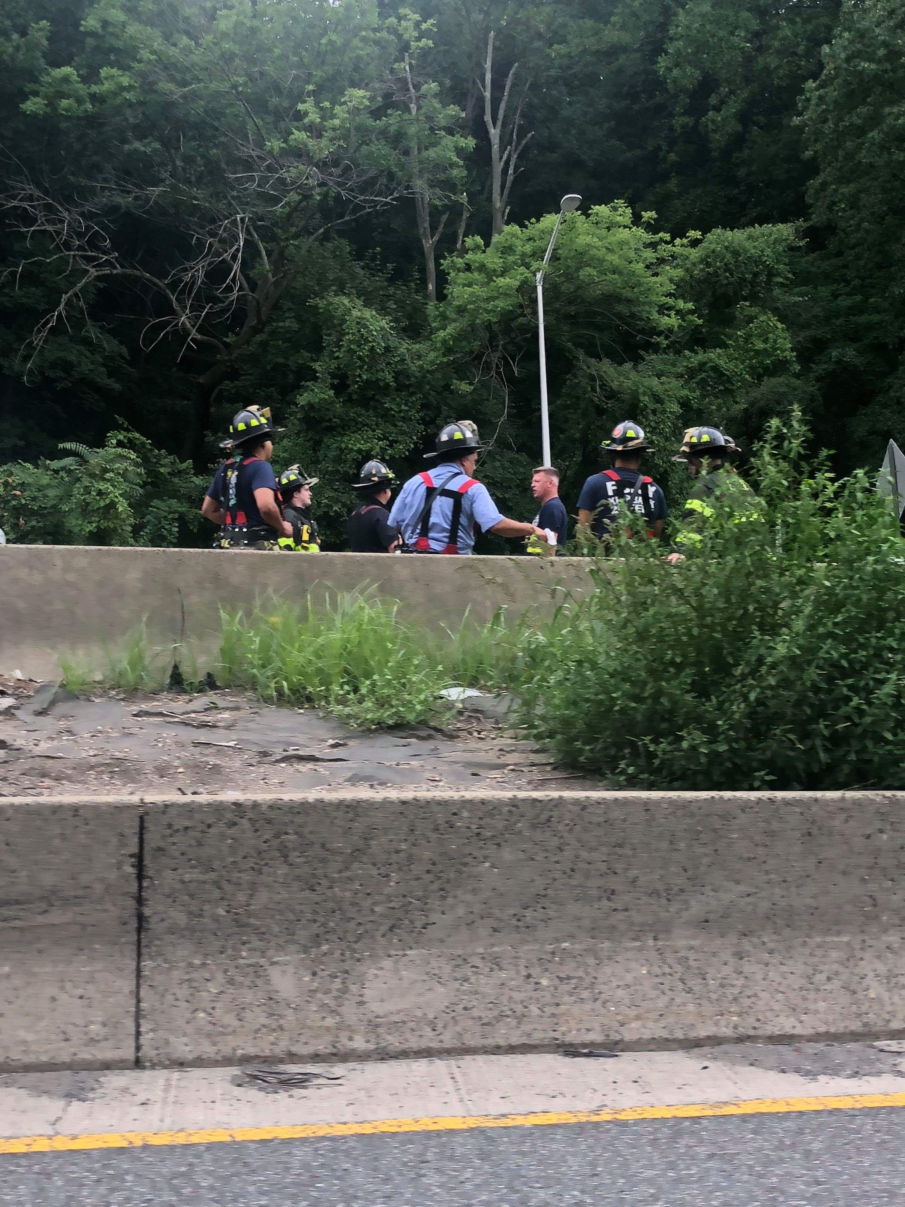 Vehicle accident on the Northern State Parkway.