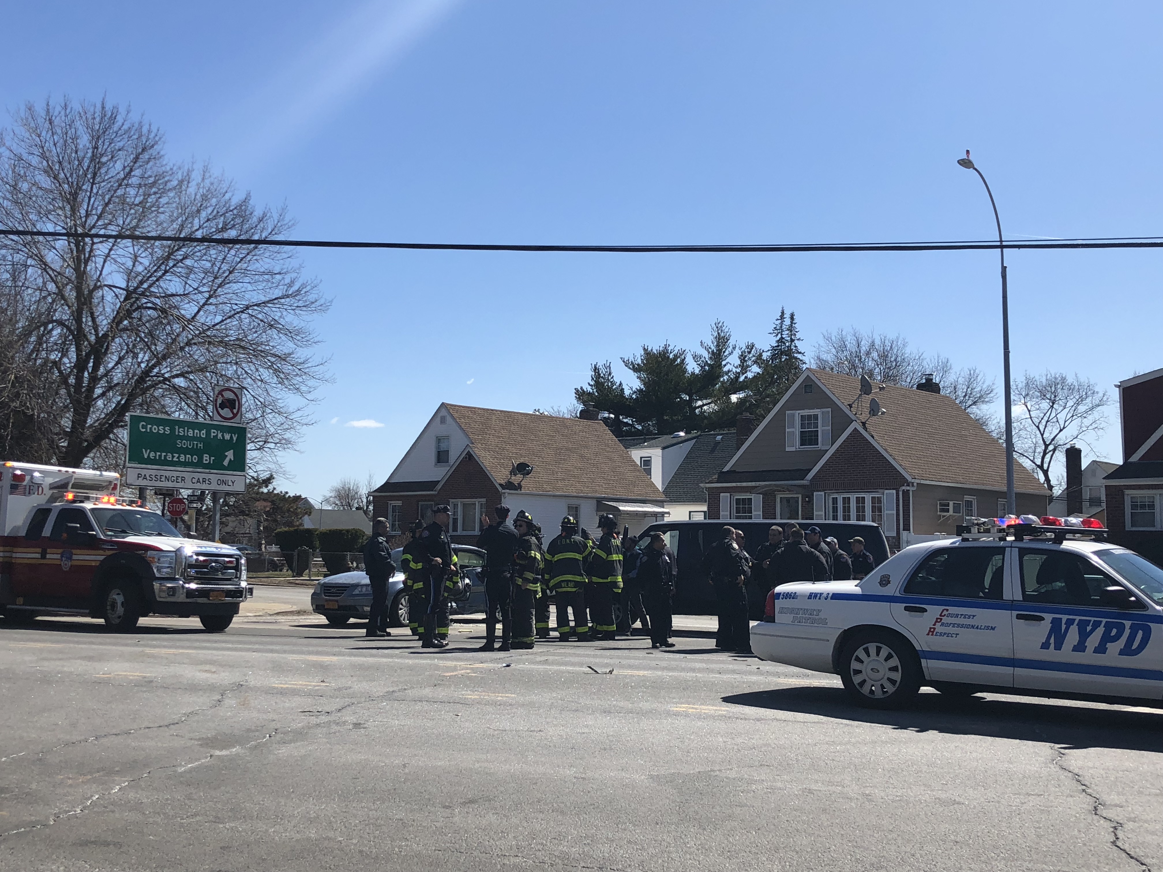 MVA on Hillside Avenue near the Cross Island Parkway in Bellerose.