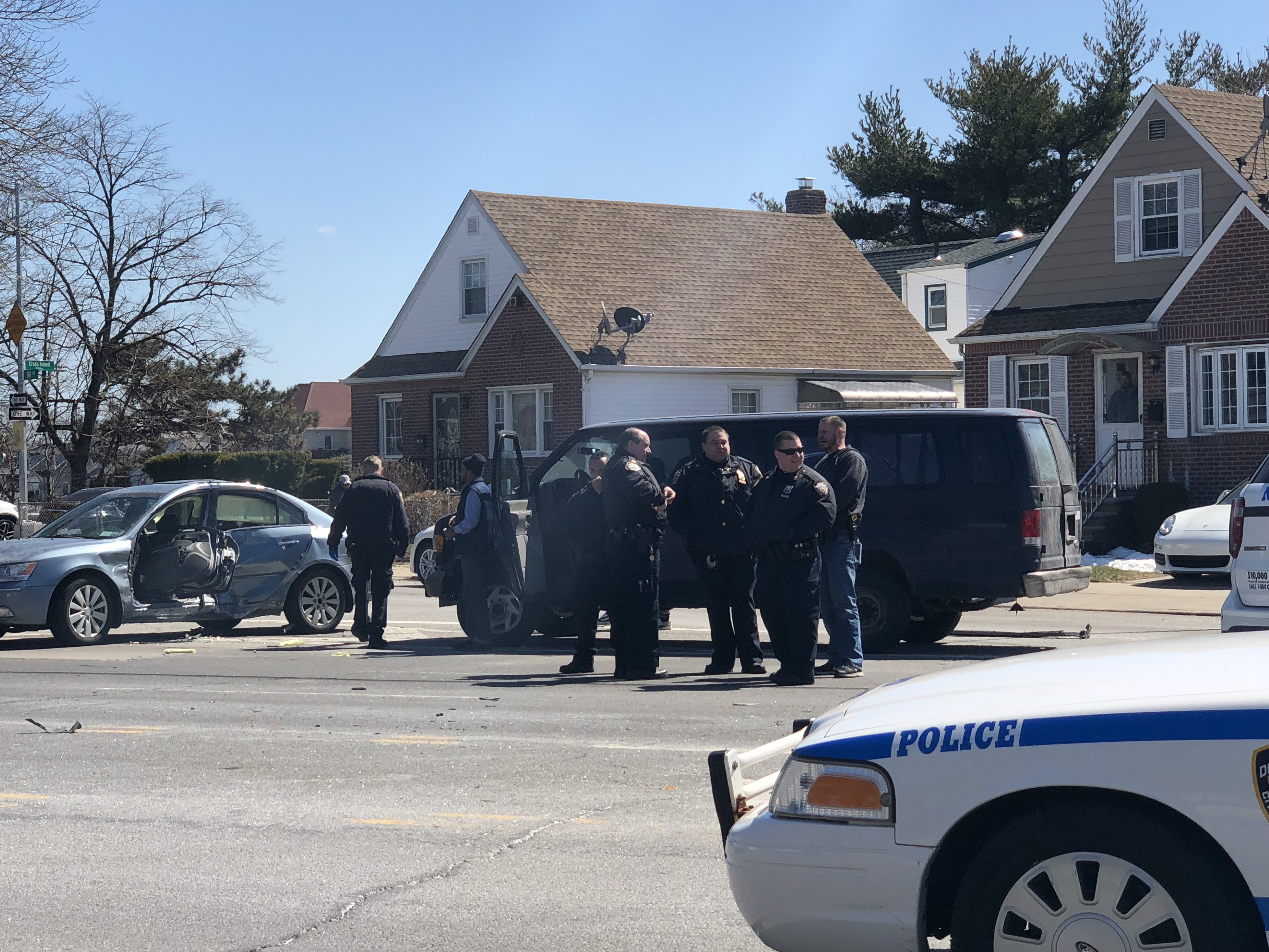 MVA on Hillside Avenue near the Cross Island Parkway in Bellerose.