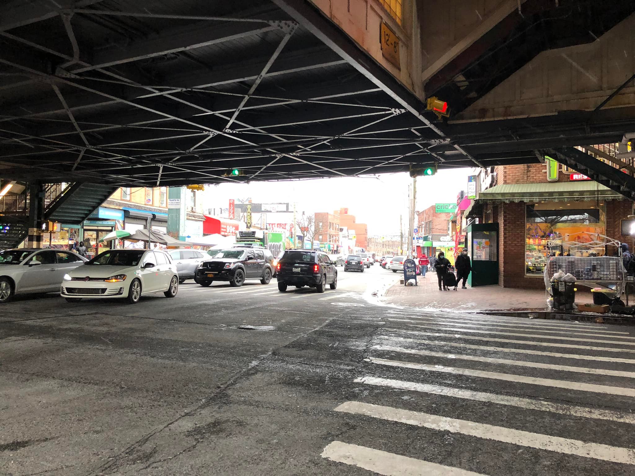 Intersection at Roosevelt Avenue in Corona.