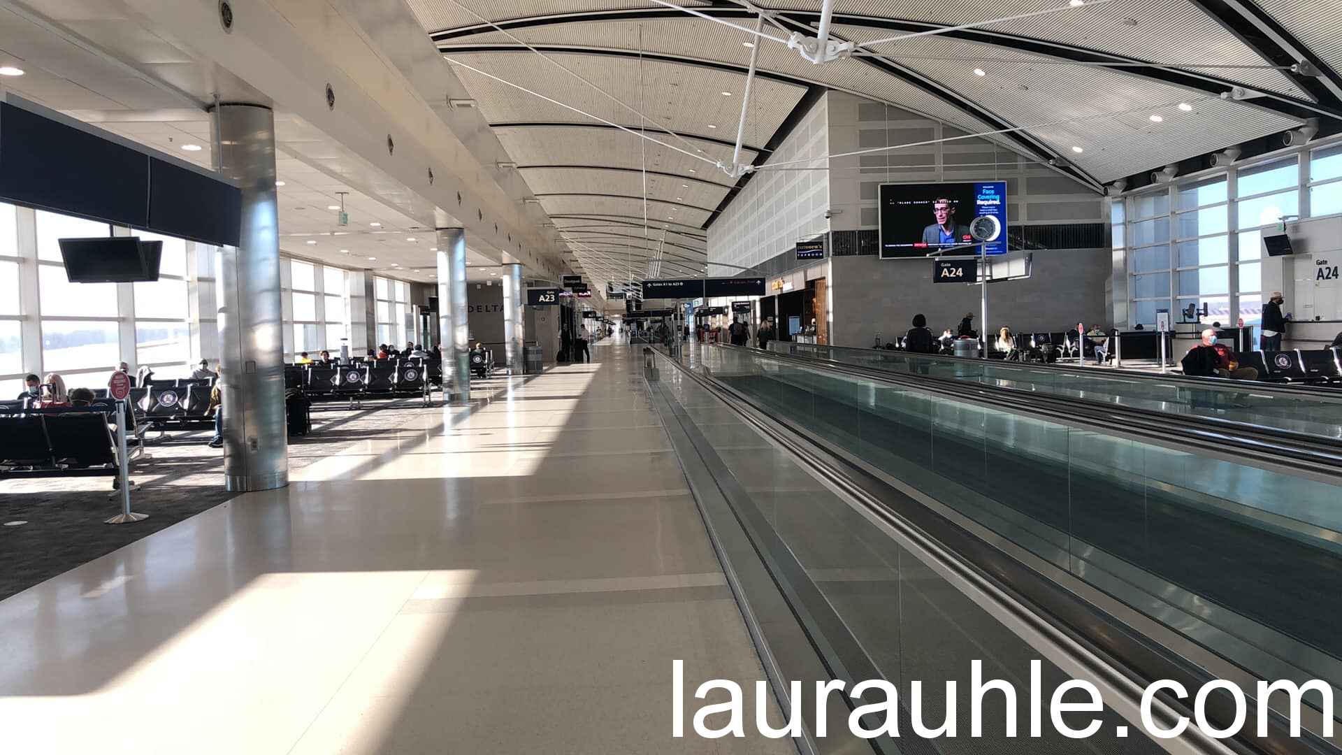 One of the largest terminal inside the Michigan airport.