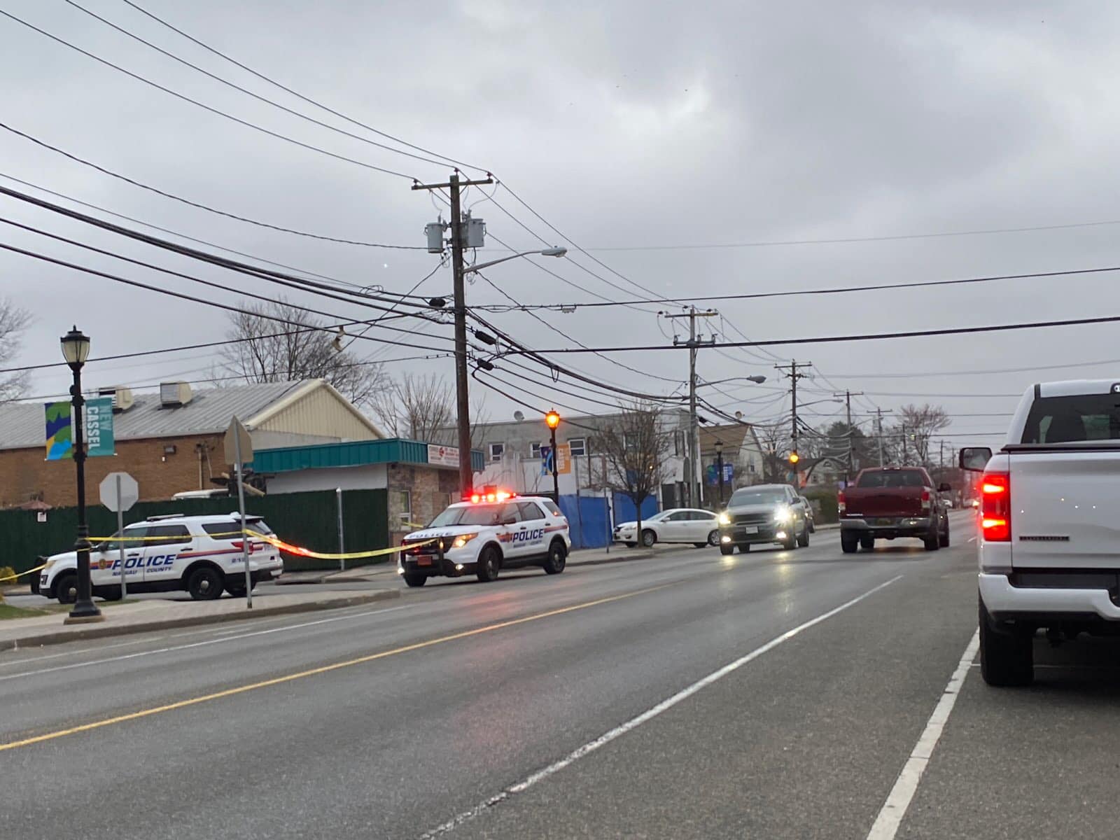 Police investigation at Hopper Street in Westbury.