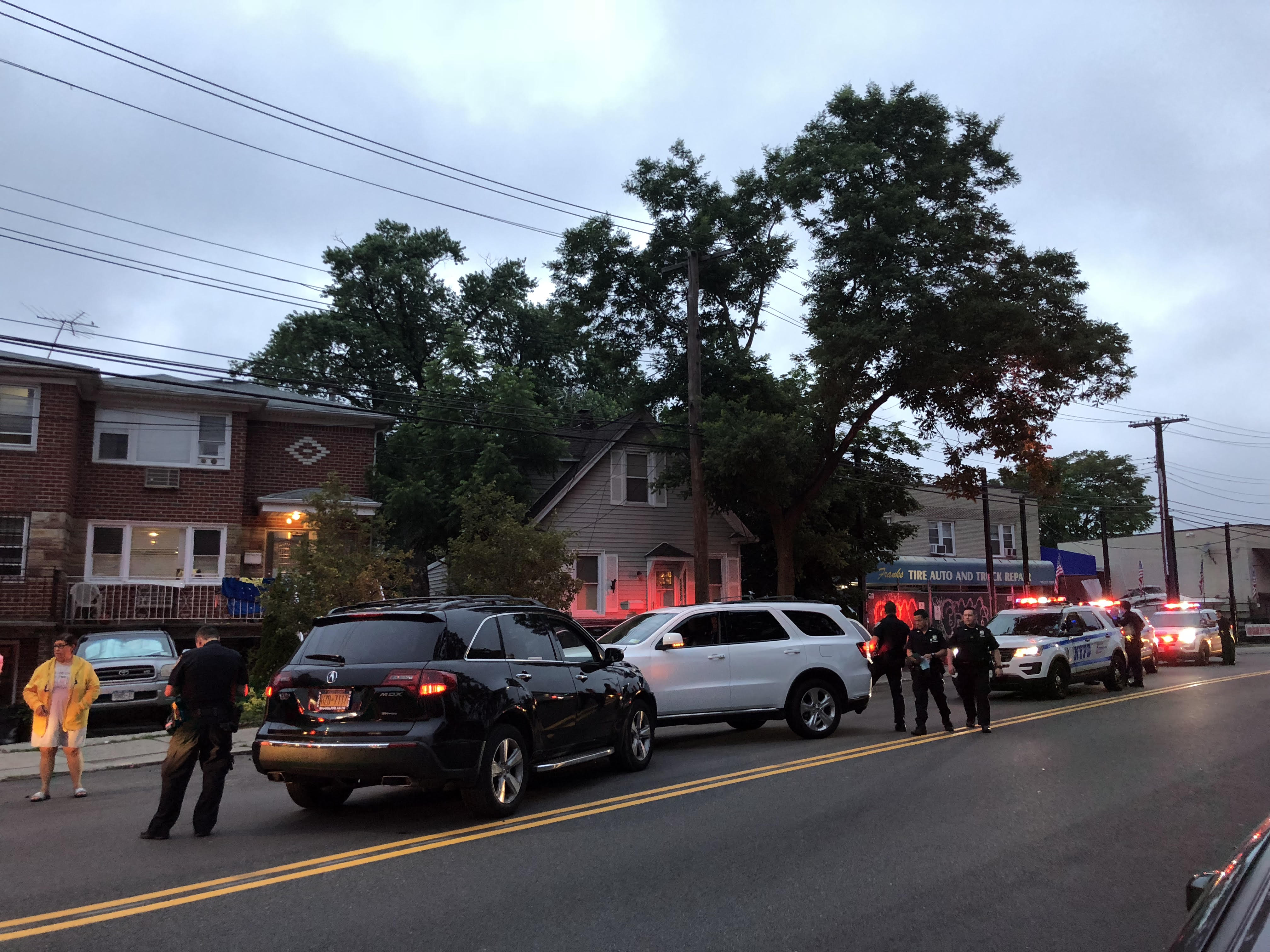 Multiple vehicle accident on 164 Street in Flushing.