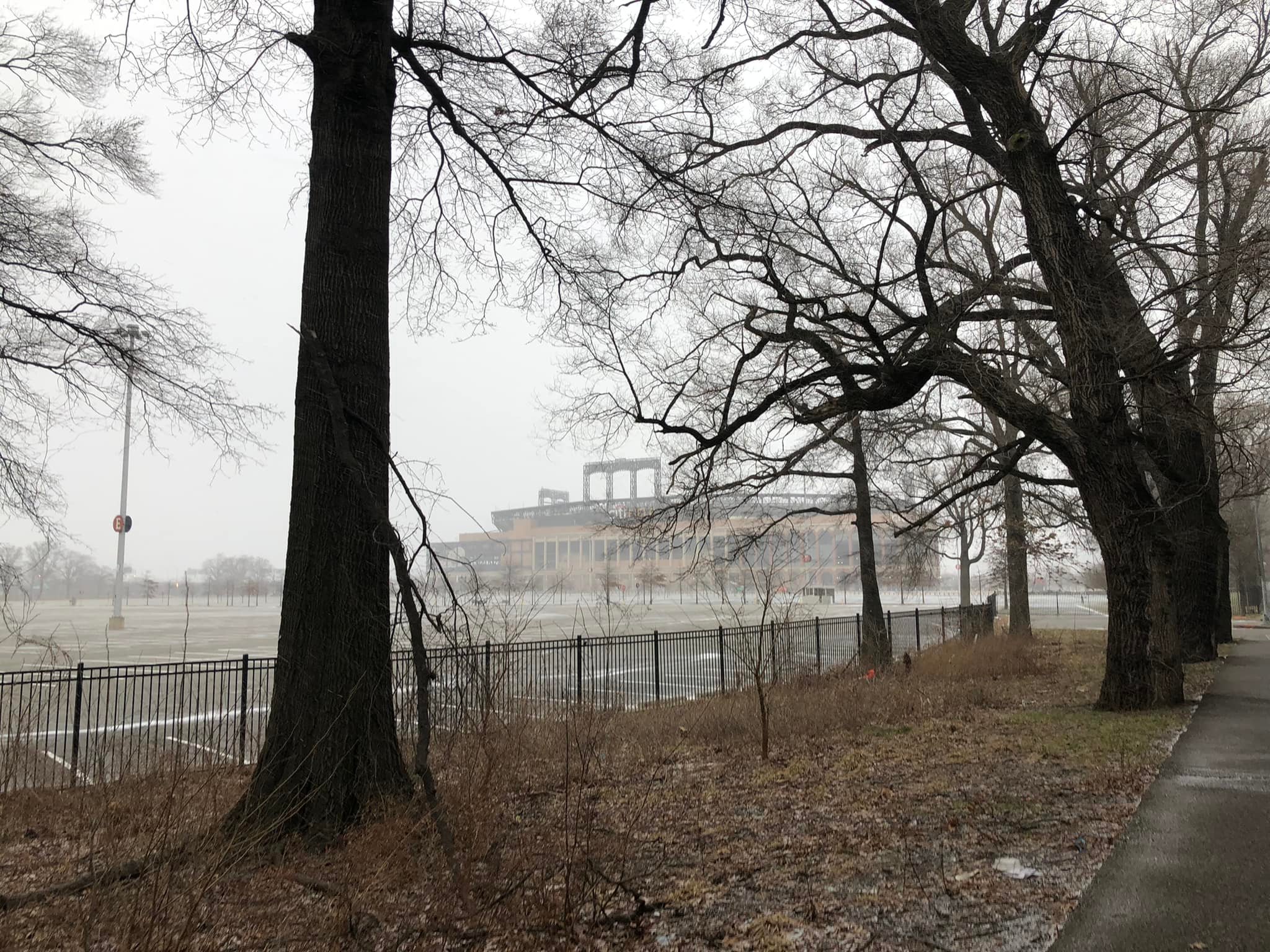 CitiField view from Roosevelt Avenue in Corona.