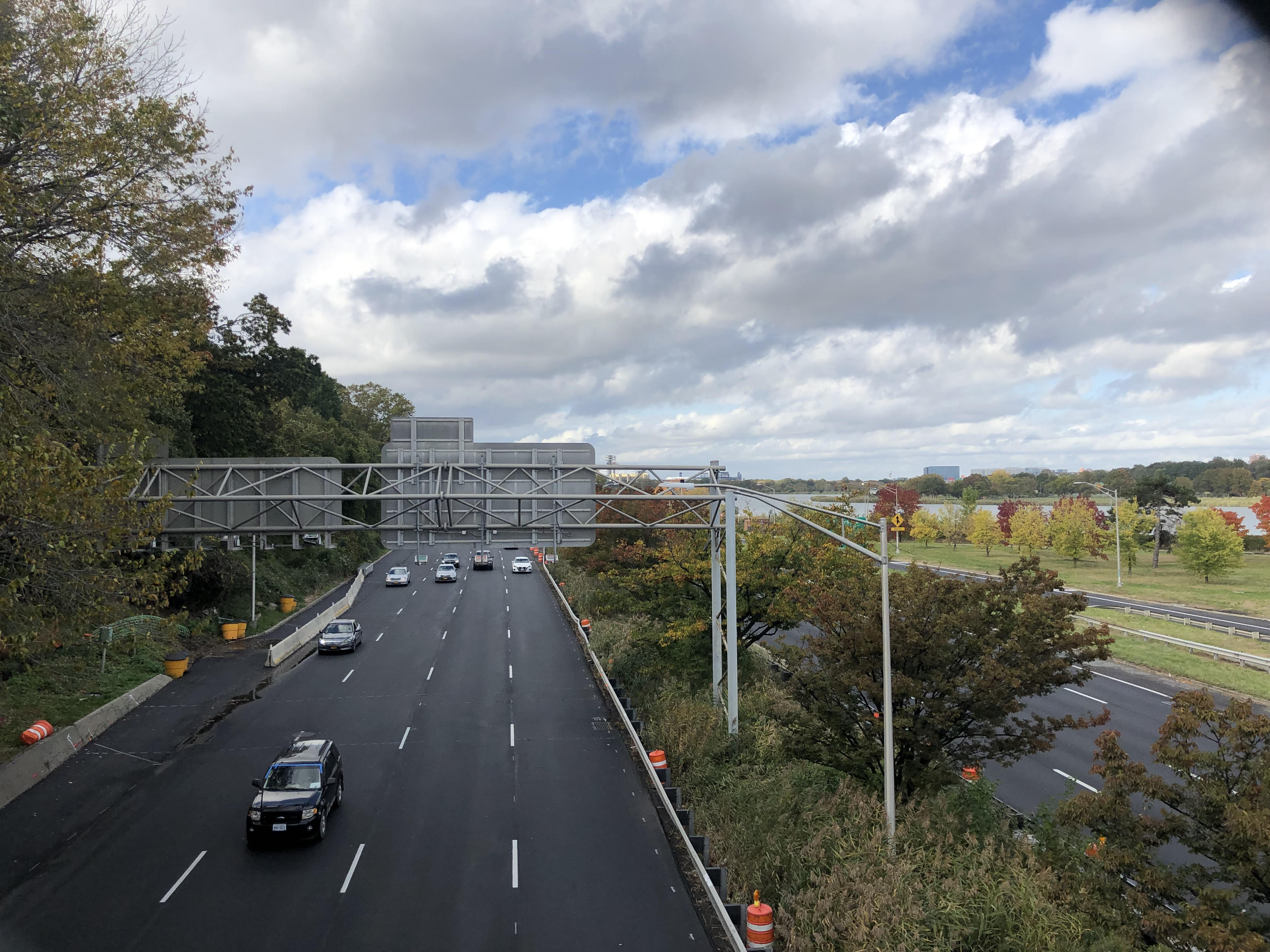 Grand Central Parkway by Flushing Meadows Corona Park.