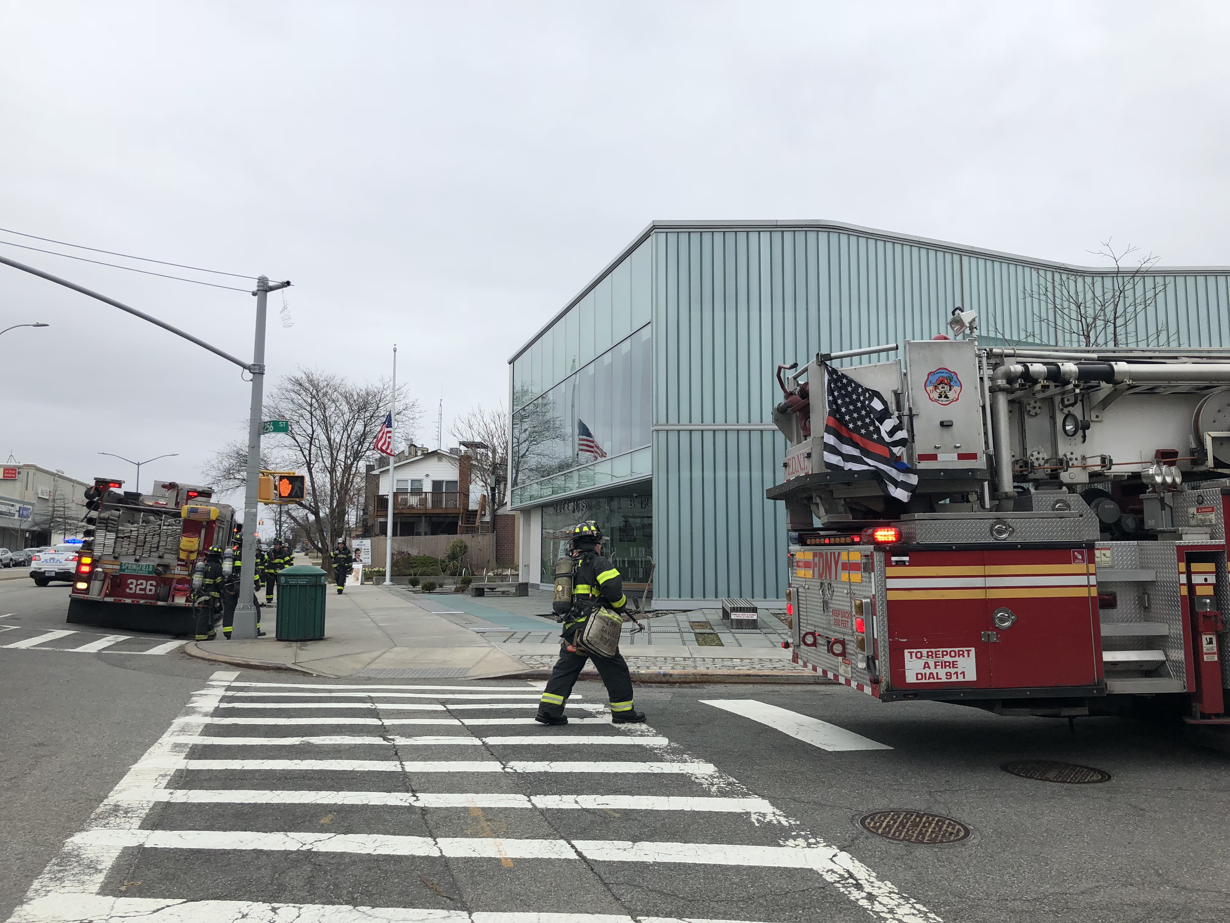 FDNY activity at the Glen Oaks public library.