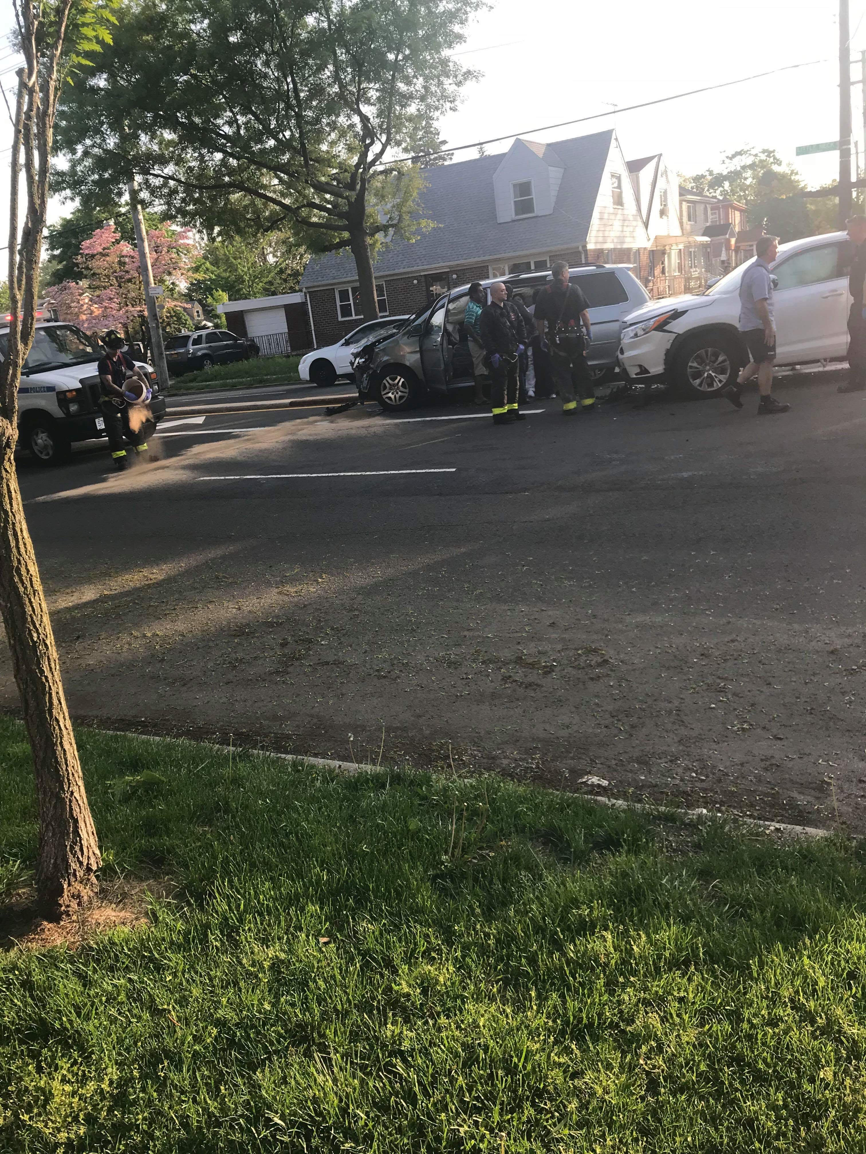 Vehicle accident on Union Turnpike in Queens.