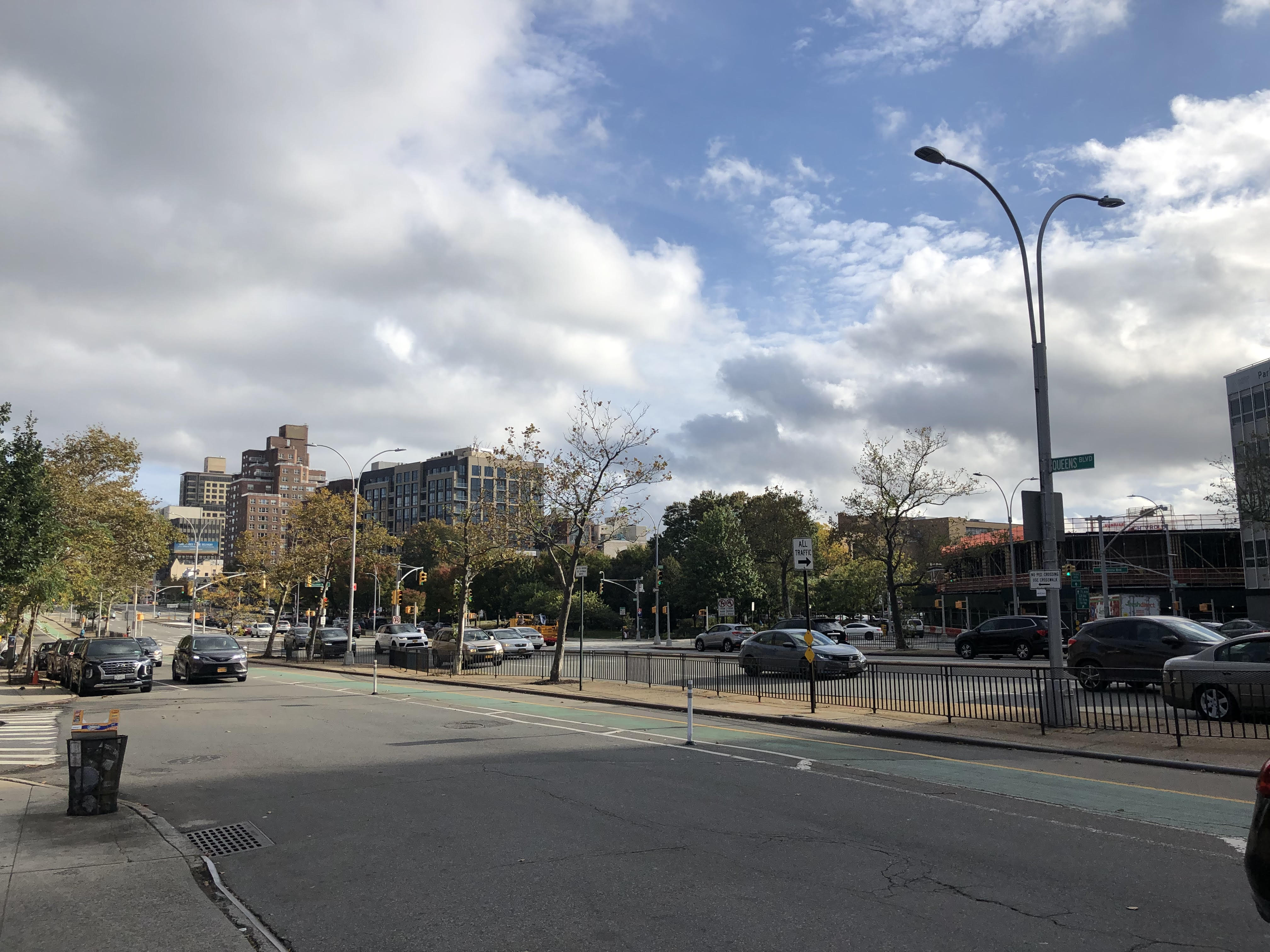 Queens Blvd and Yellowstone Blvd in Forest Hills.