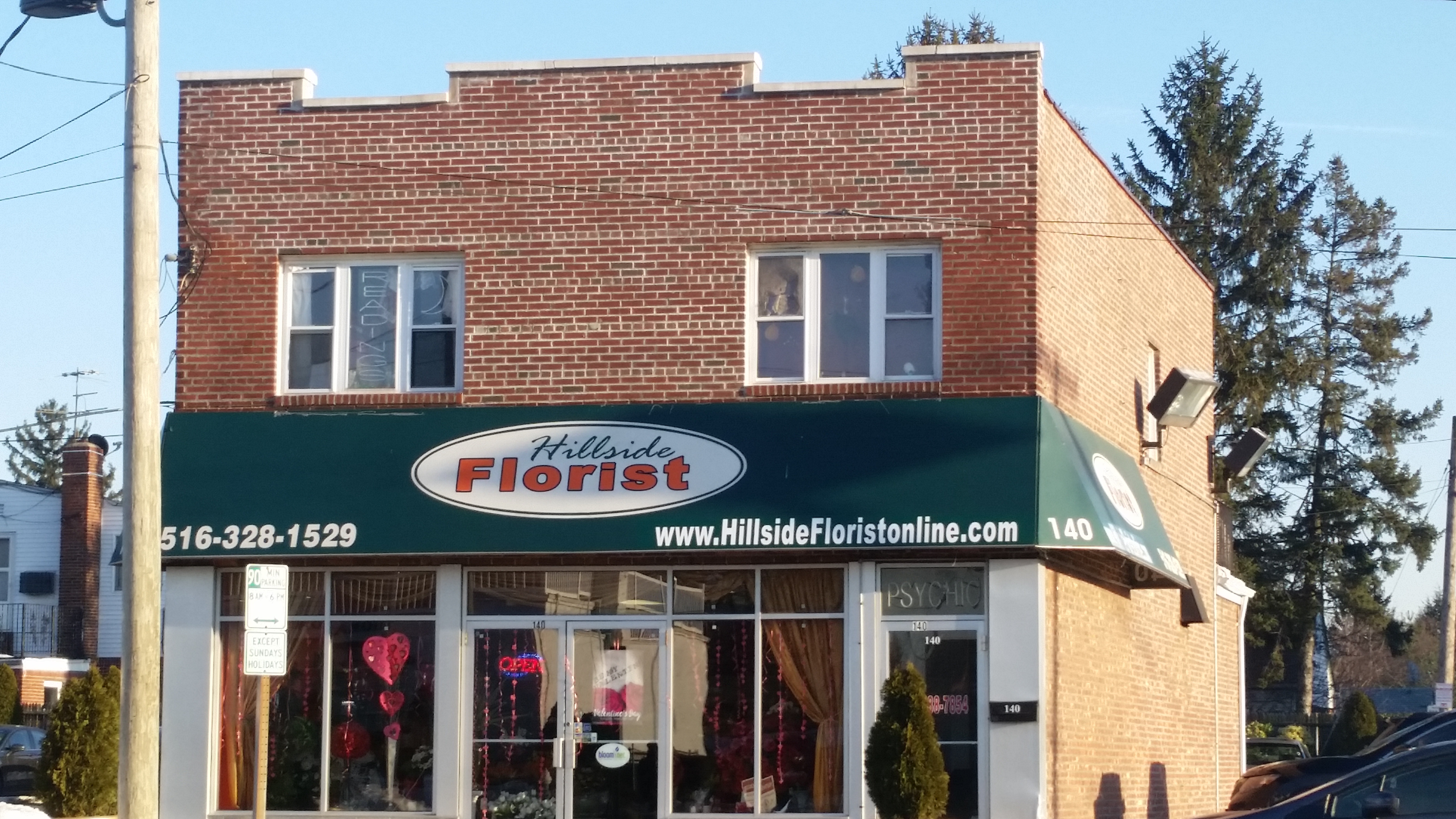 Florist shop on Hillside Avenue in New Hyde Park.