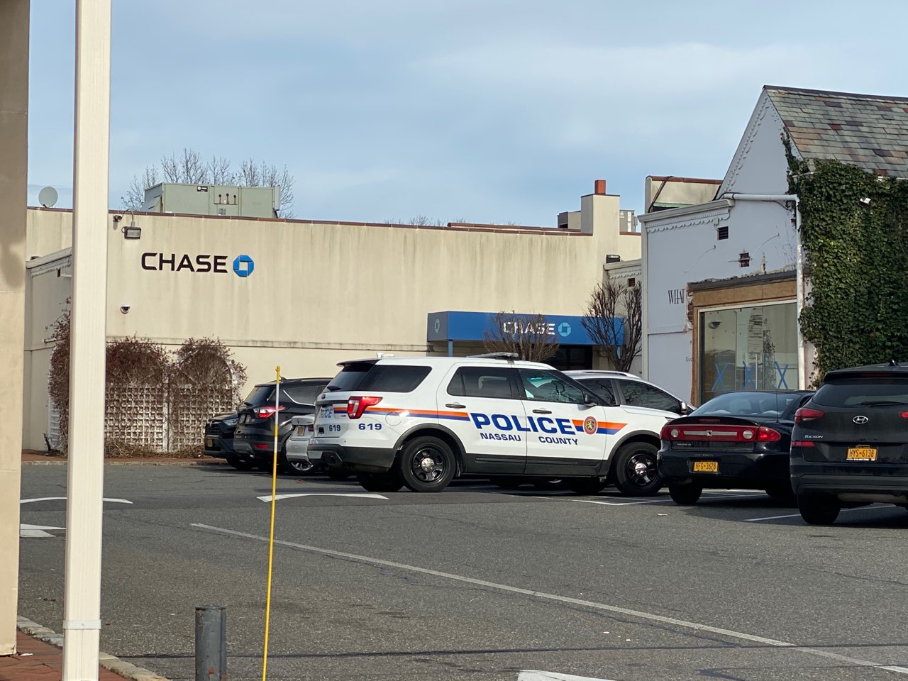 Robbery at Chase Bank in Manhasset.