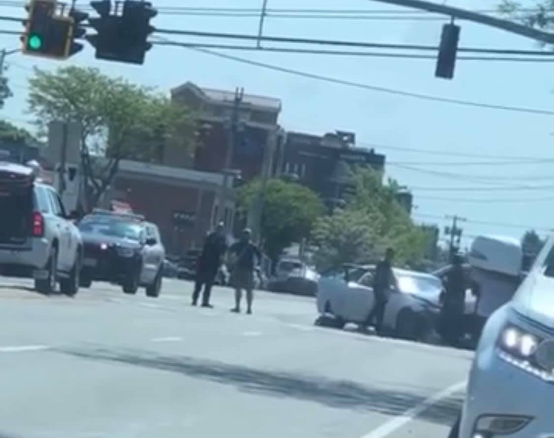 Multiple vehicle accident on Jericho Turnpike and Tulip Avenue in Floral Park.