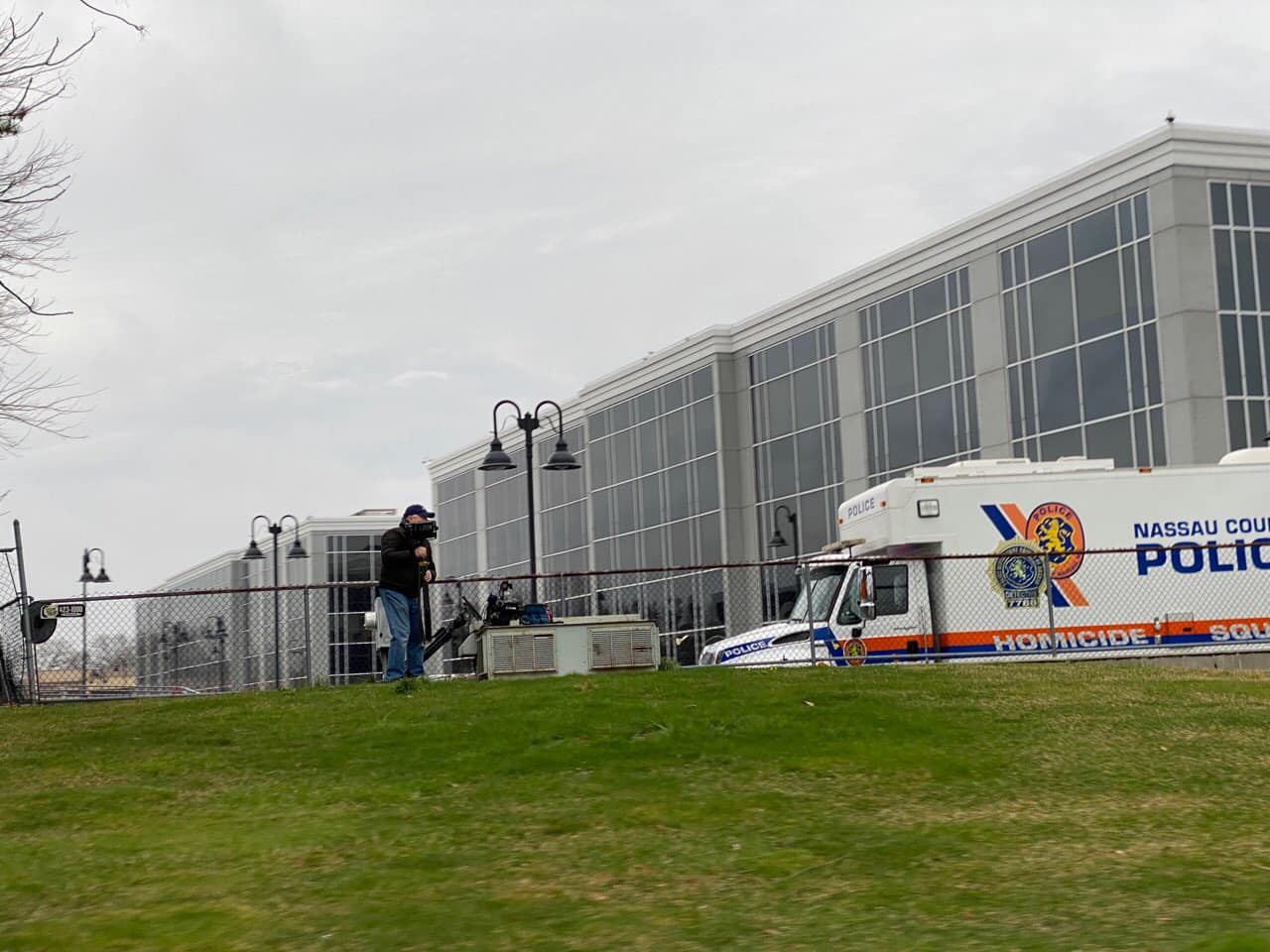 A female shot in the medical building garage in New Hyde Park.