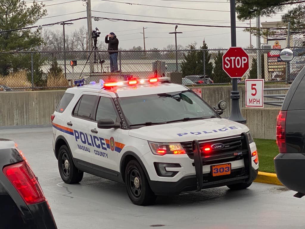 A female shot in the medical building garage in New Hyde Park.