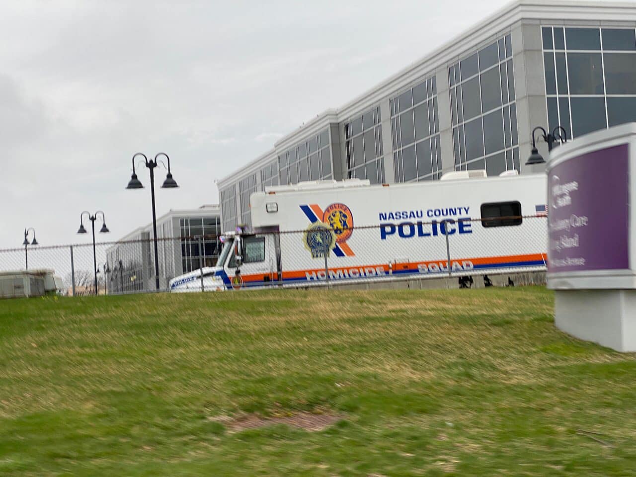 A female shot in the medical building garage in New Hyde Park.