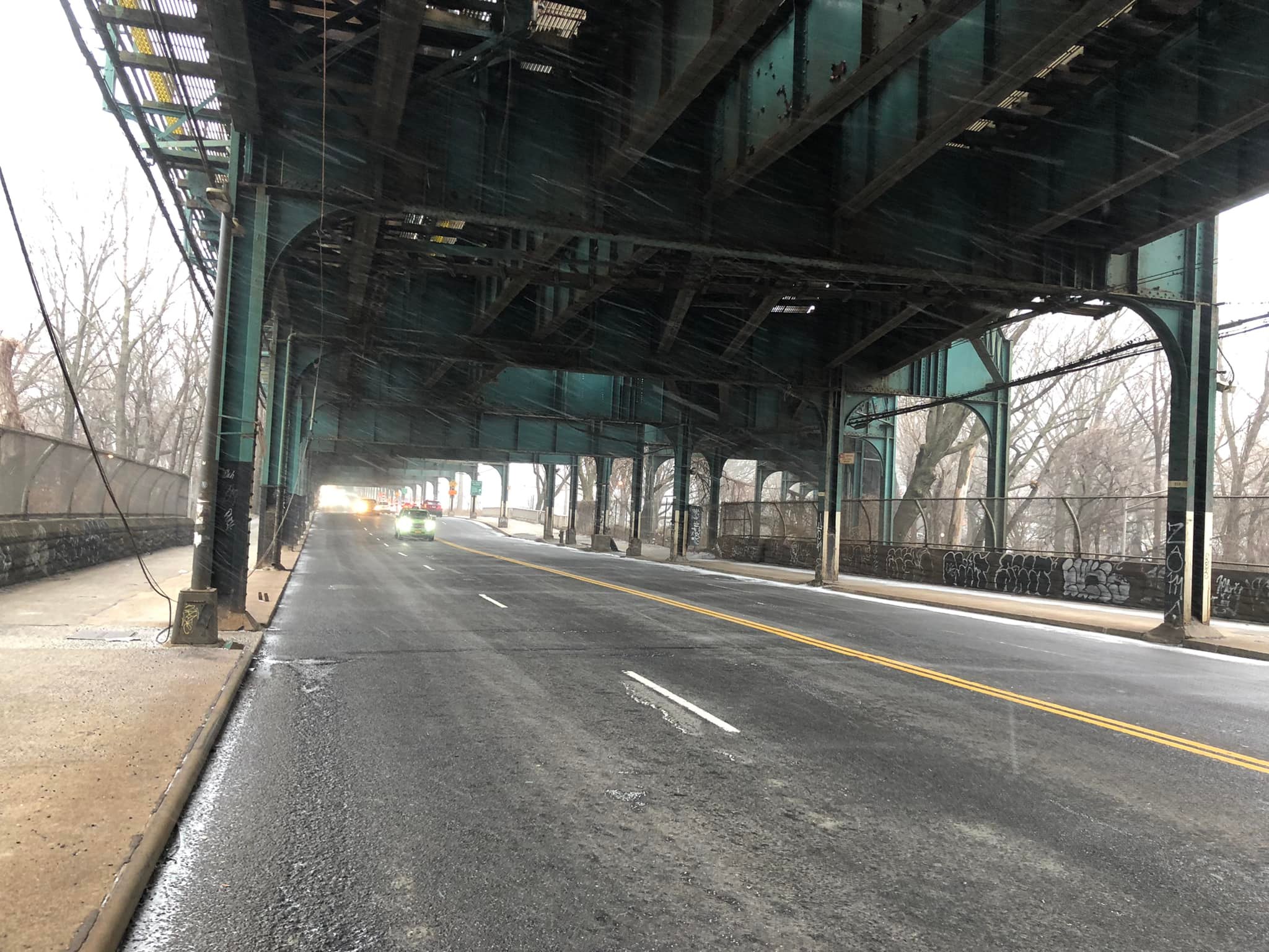 Roosevelt Avenue path by 108th Street in Corona.