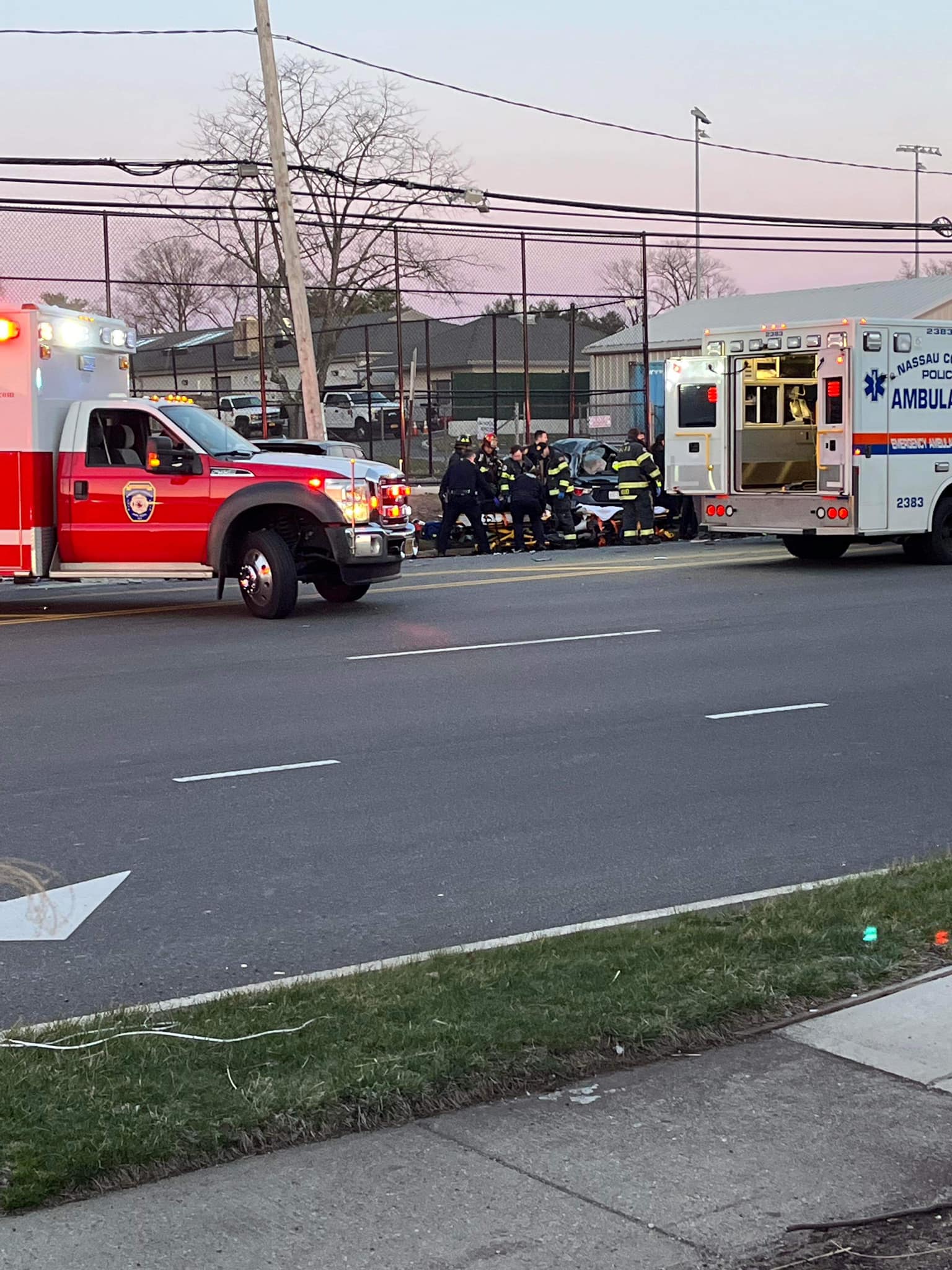 Multiple vehicle accident on New Hyde Park Road in NHP.